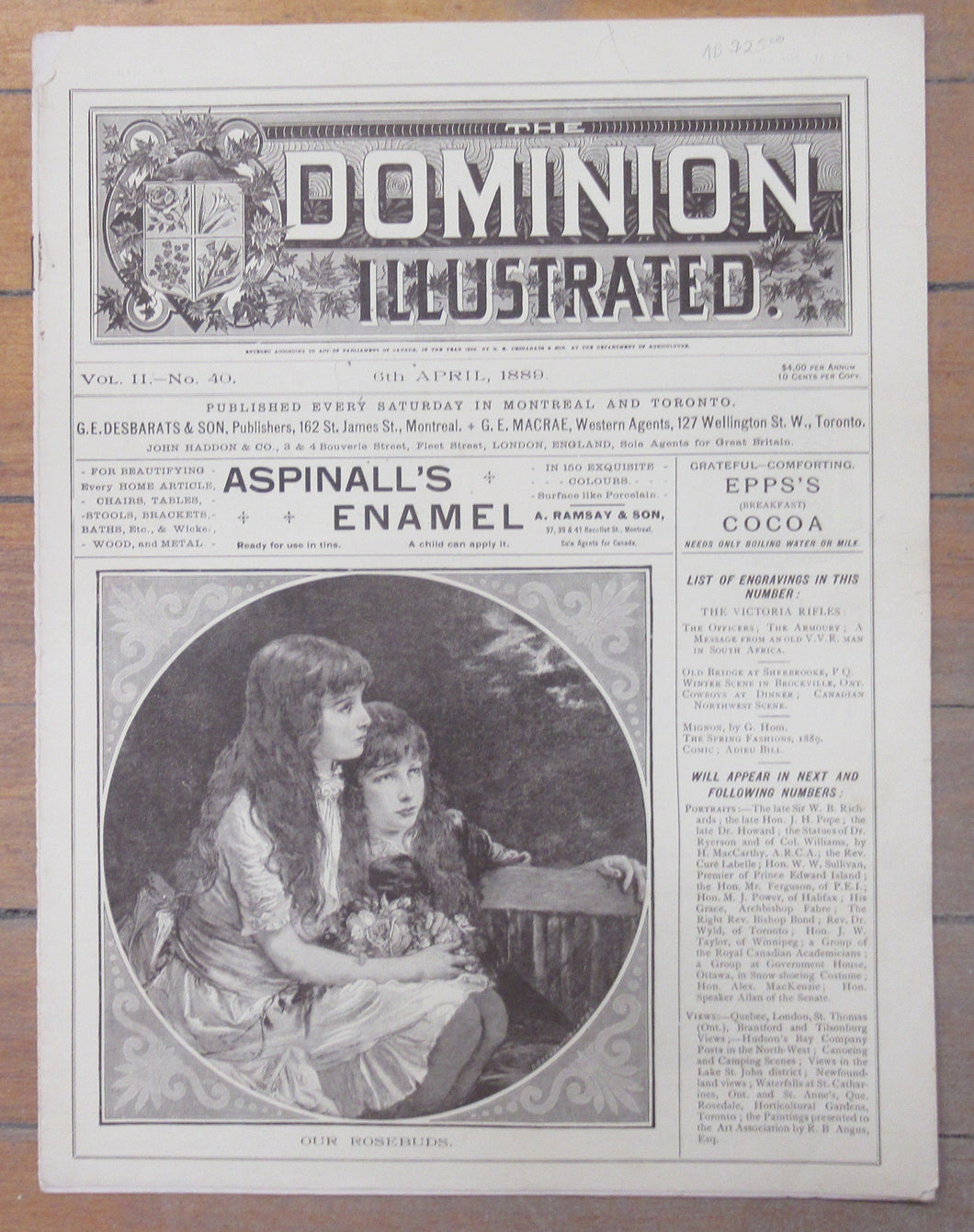 The Dominion Illustrated. 6th April, 1889