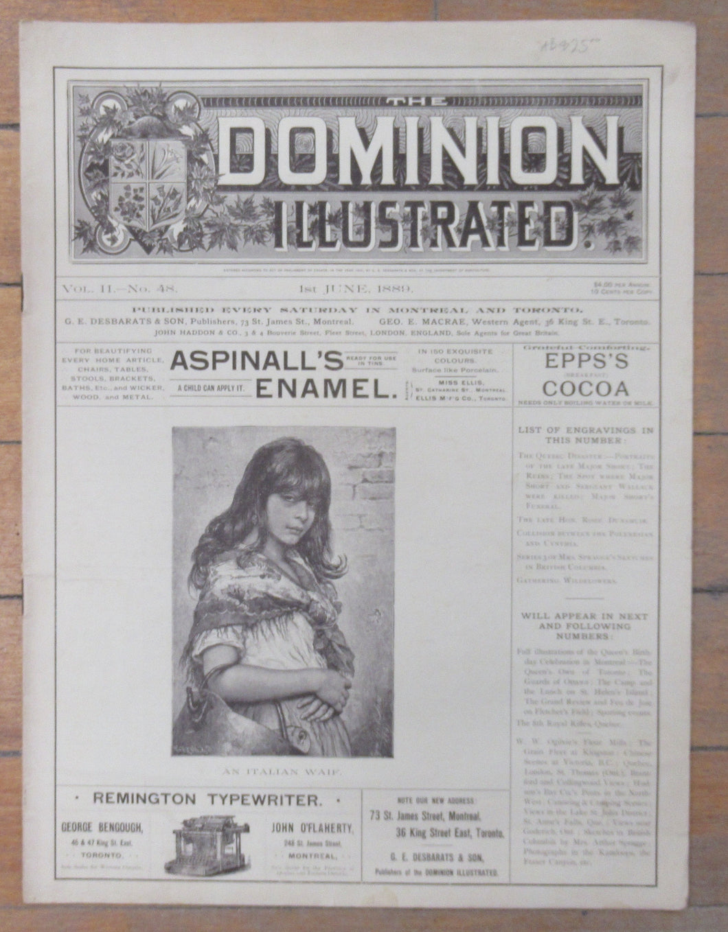 The Dominion Illustrated. 1st June, 1889
