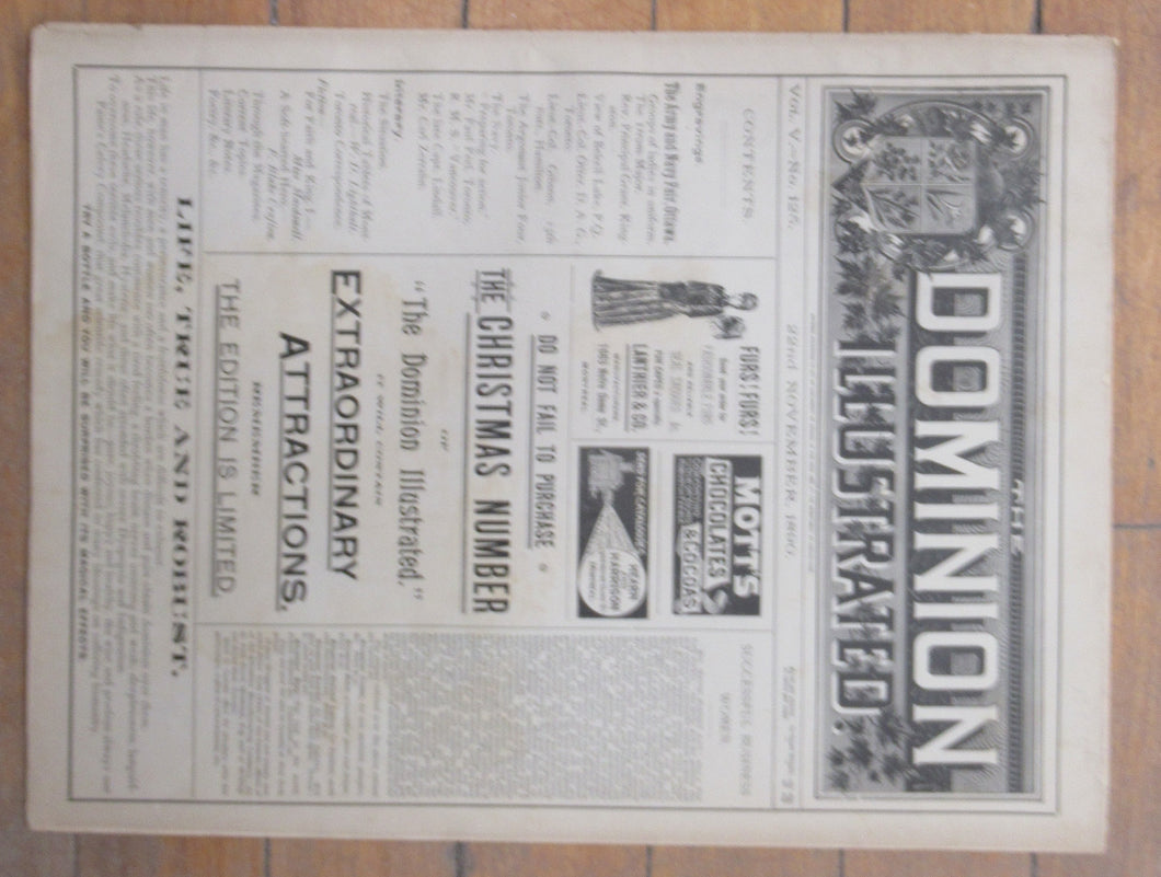 The Dominion Illustrated. 22nd November, 1890