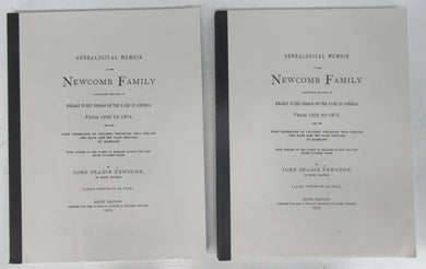 Genealogical Memoir of the Newcomb Family