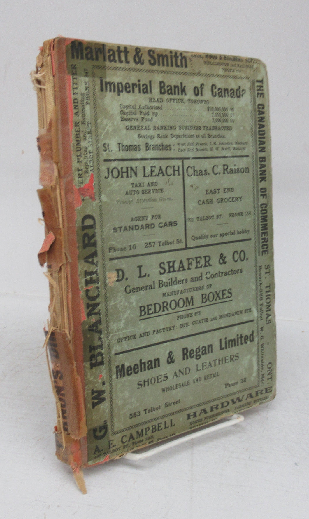 Vernon's City of St. Thomas Street, Alphabetical, Business and Miscellaneous Directory for the year 1917