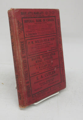 Vernon's City of St. Thomas (Ontario) Street, Alphabetical, Business and Miscellaneous Directory for the year 1929