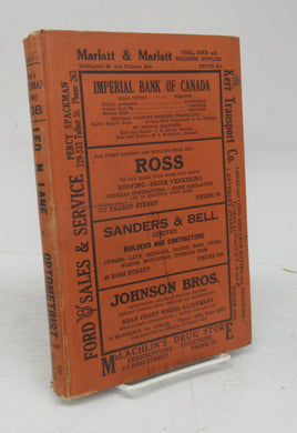 Vernon's City of St. Thomas (Ontario) Miscellaneous, Business, Alphabetical and Street Directory for the year 1938