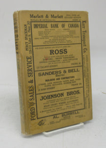 Vernon's City of St. Thomas (Ontario) Miscellaneous, Business, Alphabetical and Street Directory for the year 1939