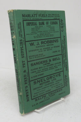 Vernon's City of St. Thomas (Ontario) Miscellaneous, Business, Alphabetical and Street Directory for the year 1951