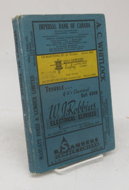 Vernon's City of St. Thomas (Ontario) Miscellaneous, Business, Alphabetical and Street Directory for the year 1957