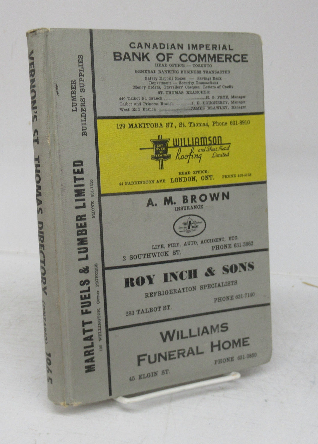 Vernon's City of St. Thomas (Ontario) Directory 1965