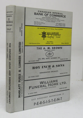 Vernon's City of St. Thomas (Ontario) Directory 1967