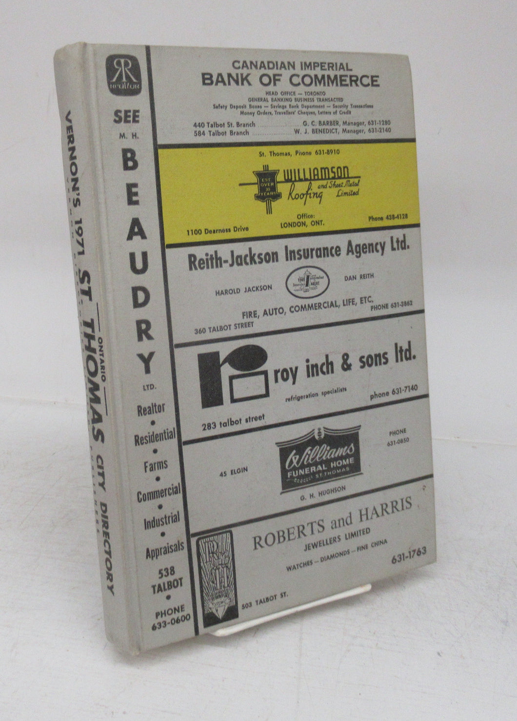 Vernon's City of St. Thomas (Ontario) Directory 1971