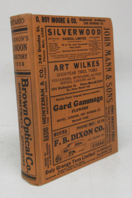 Vernon's City of London (Ontario) Miscellaneous, Business, Alphabetical and Street Directory for the year 1938