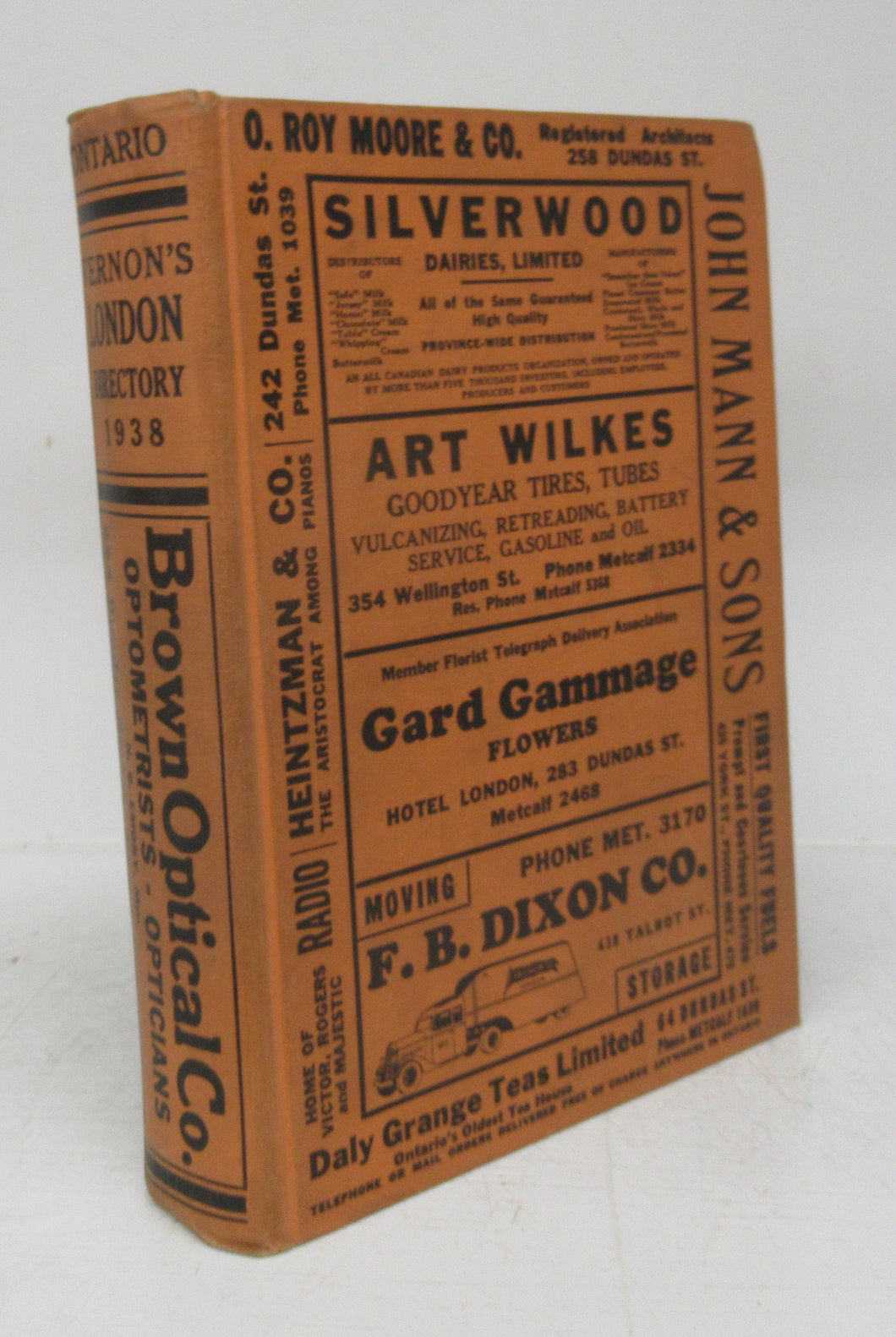 Vernon's City of London (Ontario) Miscellaneous, Business, Alphabetical and Street Directory for the year 1938
