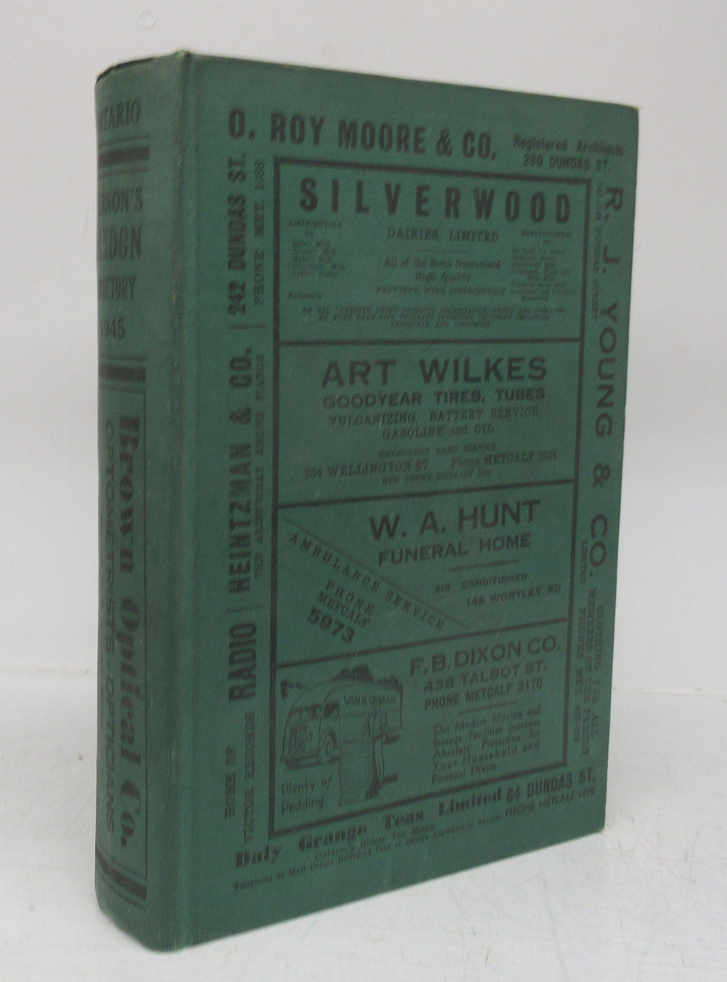 Vernon's City of London (Ontario) Miscellaneous, Business, Alphabetical and Street Directory for the year 1945