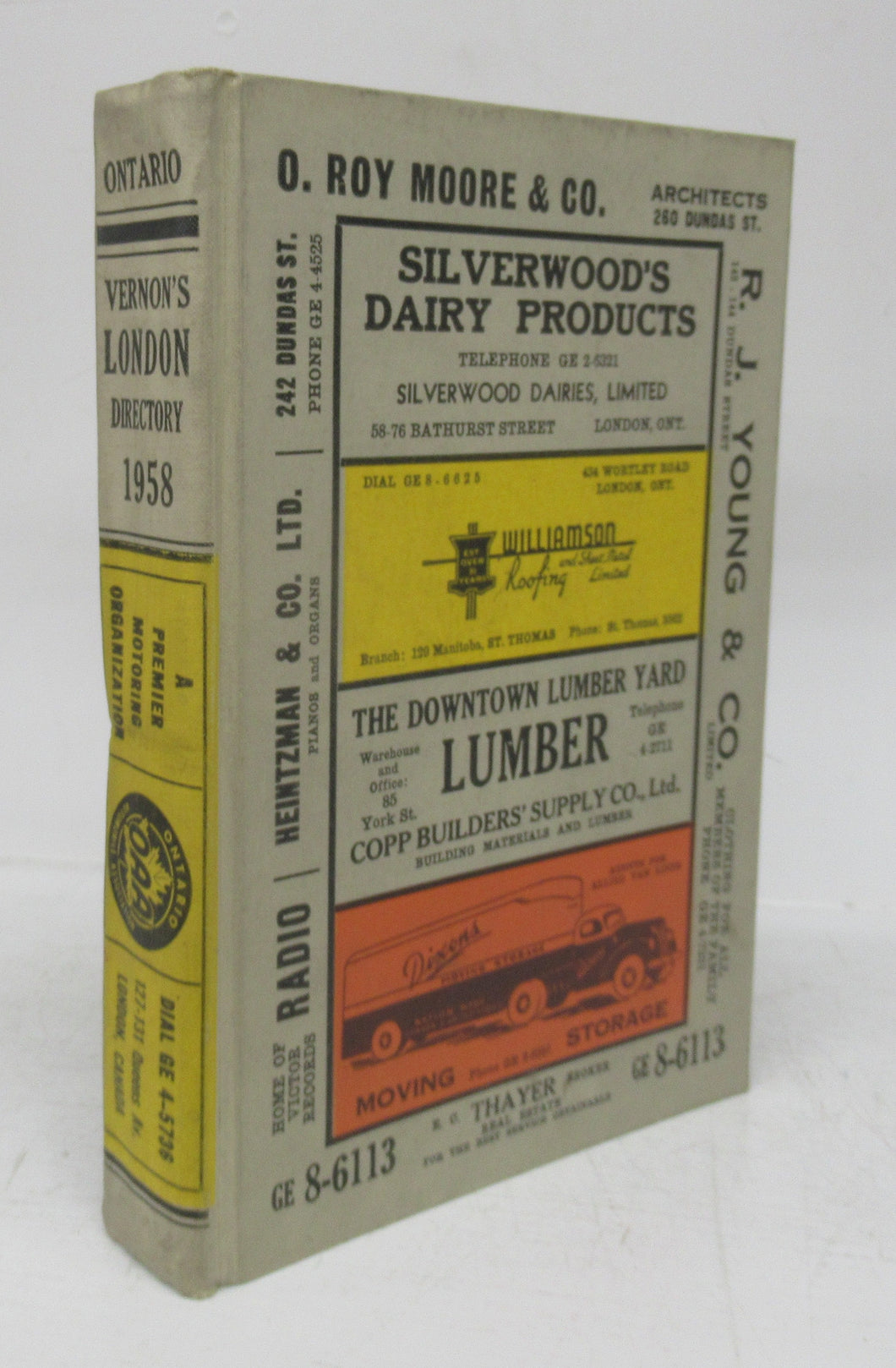 Vernon's City of London (Ontario) Miscellaneous, Business, Alphabetical and Street Directory for the year 1958