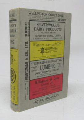 Vernon's City of London (Ontario) Directory 1962