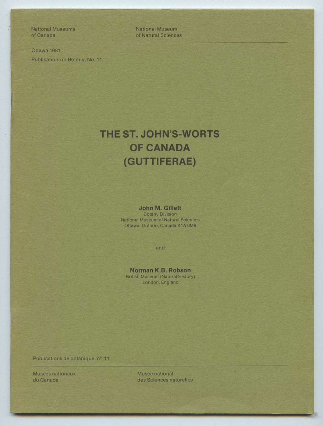 The St. John's-Worts of Canada (Guttiferae)