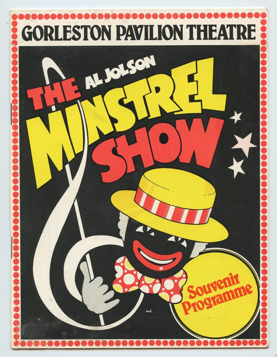 The Al Jolson Minstrel Show Souvenir Programme