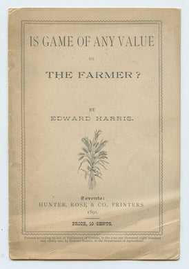 Is Game of Any Value to The Farmer?