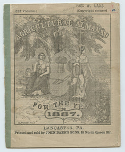 Agricultural Almanac For the Year 1887