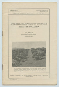 Sprinkler Irrigation of Orchards in British Columbia