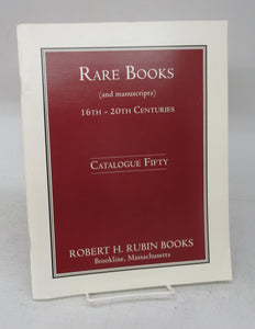Rare Books (and manuscripts) 16th - 20th Centuries