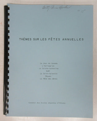 Thèmes Sur Les Fêtes Annuelles