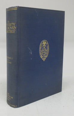 The University of Toronto Quarterly, October 1931 - July 1932