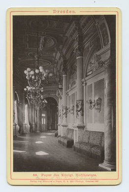 Photograph of foyer des Königl. Hoftheaters