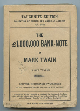 The £1,000,000 Bank-Note. In One Volume_x000B_