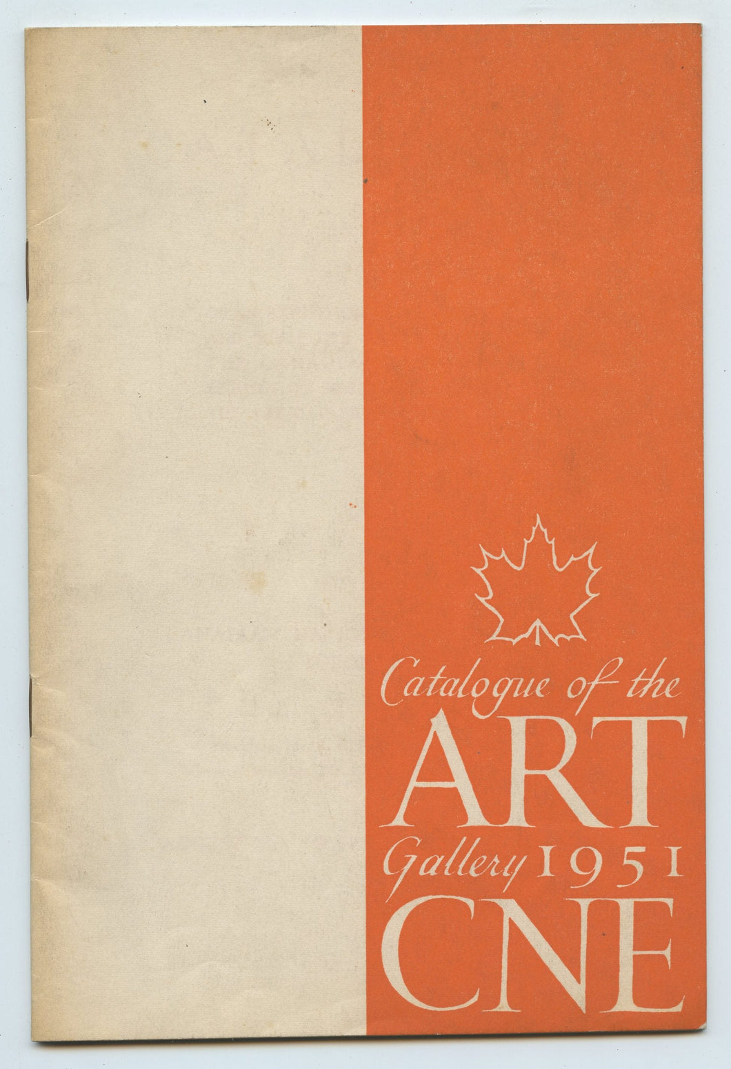 Catalogue of the Art Gallery, CNE, 1951
