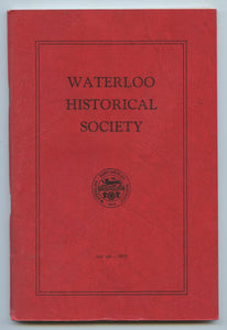 Waterloo Historical Society Vol. 60 - 1972