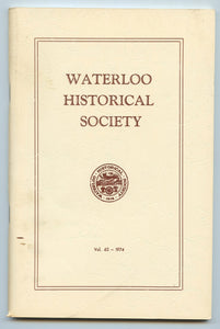 Waterloo Historical Society Vol. 62 - 1974