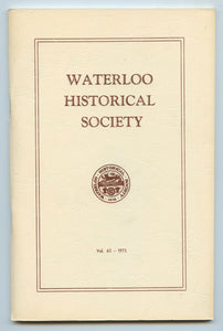 Waterloo Historical Society Vol. 63 - 1975
