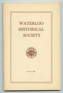 Waterloo Historical Society Vol. 64 - 1976