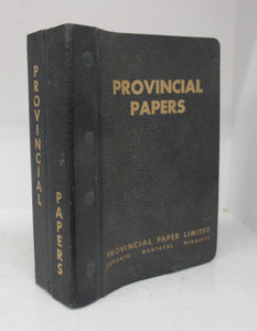 Provincial Papers (Provincial Paper Limited Mill Stock List) August 1960