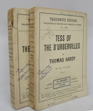 Tess of the D'Urbervilles. Vols. I & II