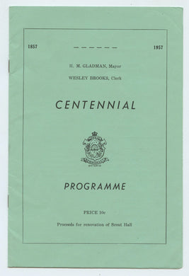 Centennial Programme 1857-1957