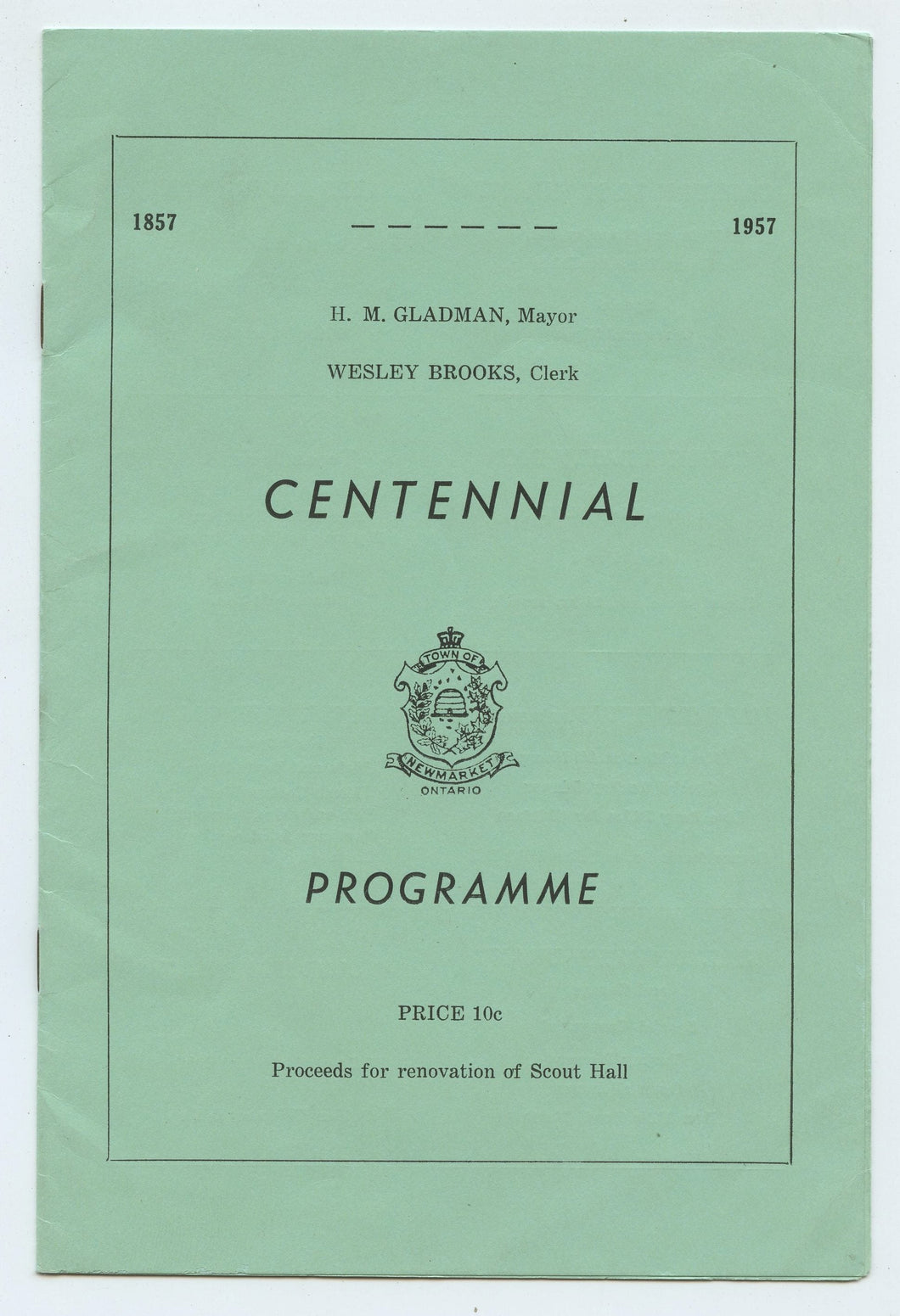Centennial Programme 1857-1957