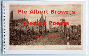 Pte Albert Brown's Erasure Poems