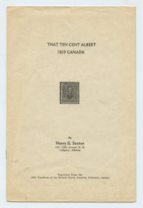 That Ten Cent Albert 1859 Canada