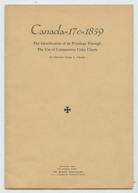 Canada=17c=1859: The Identification of its Printings Through The Use of Comparative Color Charts