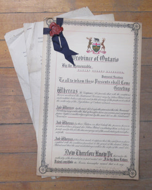 I.G.A. Food Markets document signed by Roland Michener