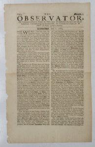 The Observator July 1, 1685