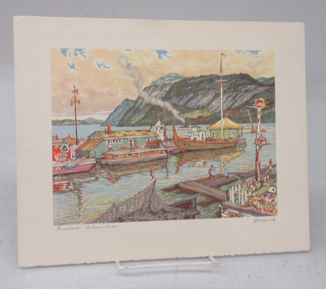 Christmas card featuring artwork by Nicholas Hornyansky