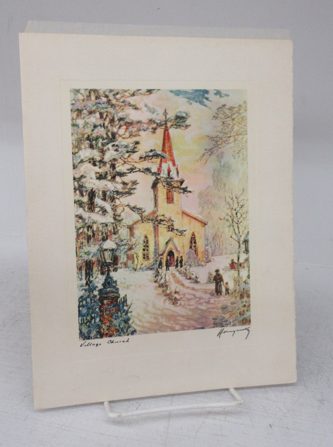 Christmas card featuring artwork by Nicholas Hornyansky