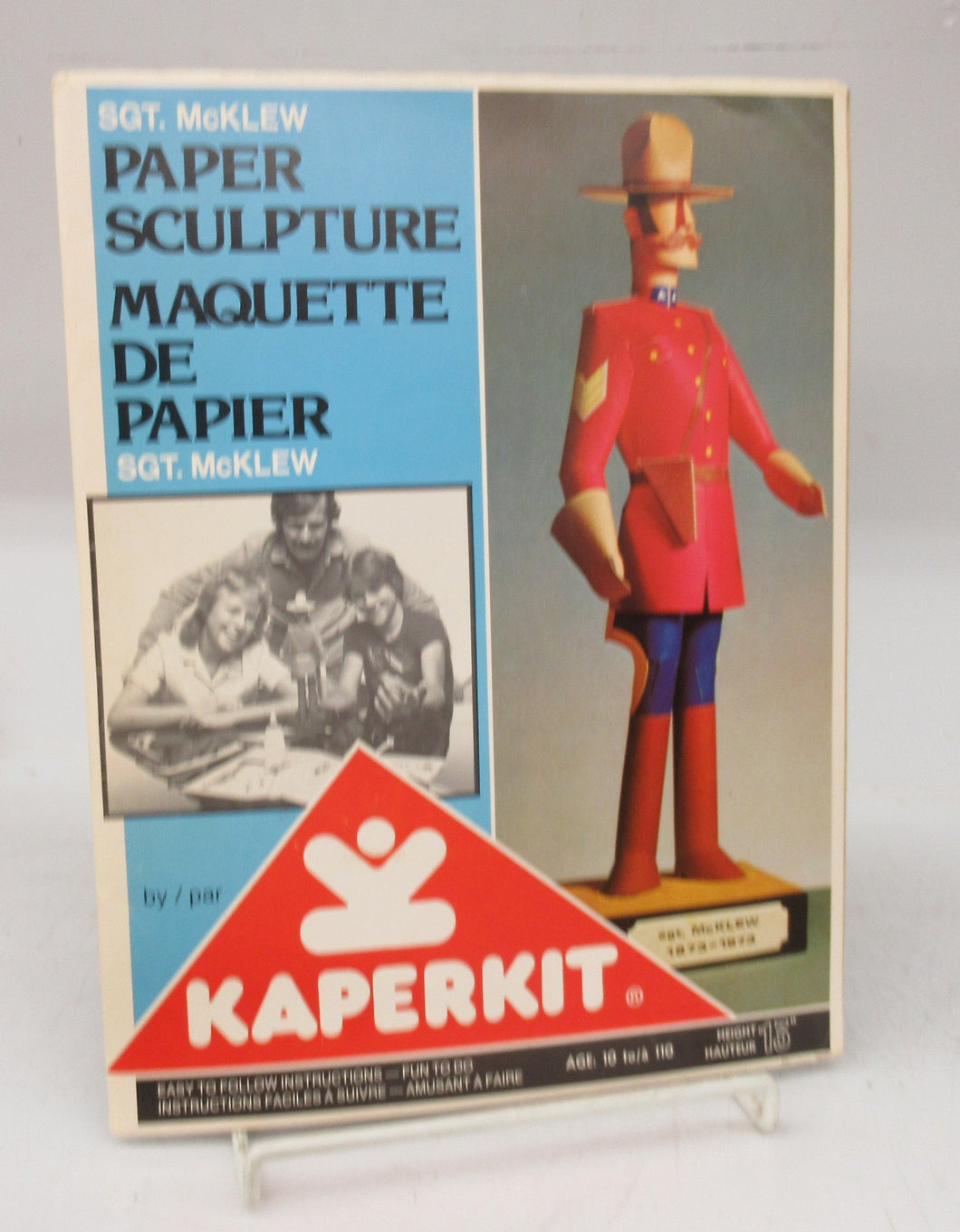 Sgt. McKlew Paper Scultpure; Maquette de Papier Sgt. McKlew