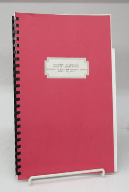 Department of Transport Board of Inquiry Report, Accident to Norseman Aircraft CF-AYO August 28, 1953