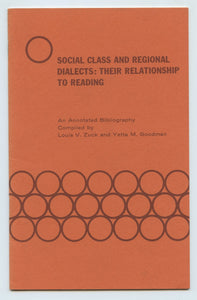 Social Class and Regional Dialects: Their Relationship to Reading