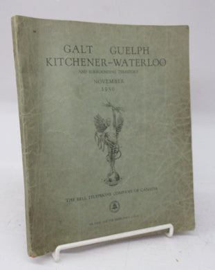 Galt Guelph Kitchener-Waterloo and Surrounding Territory November 1950