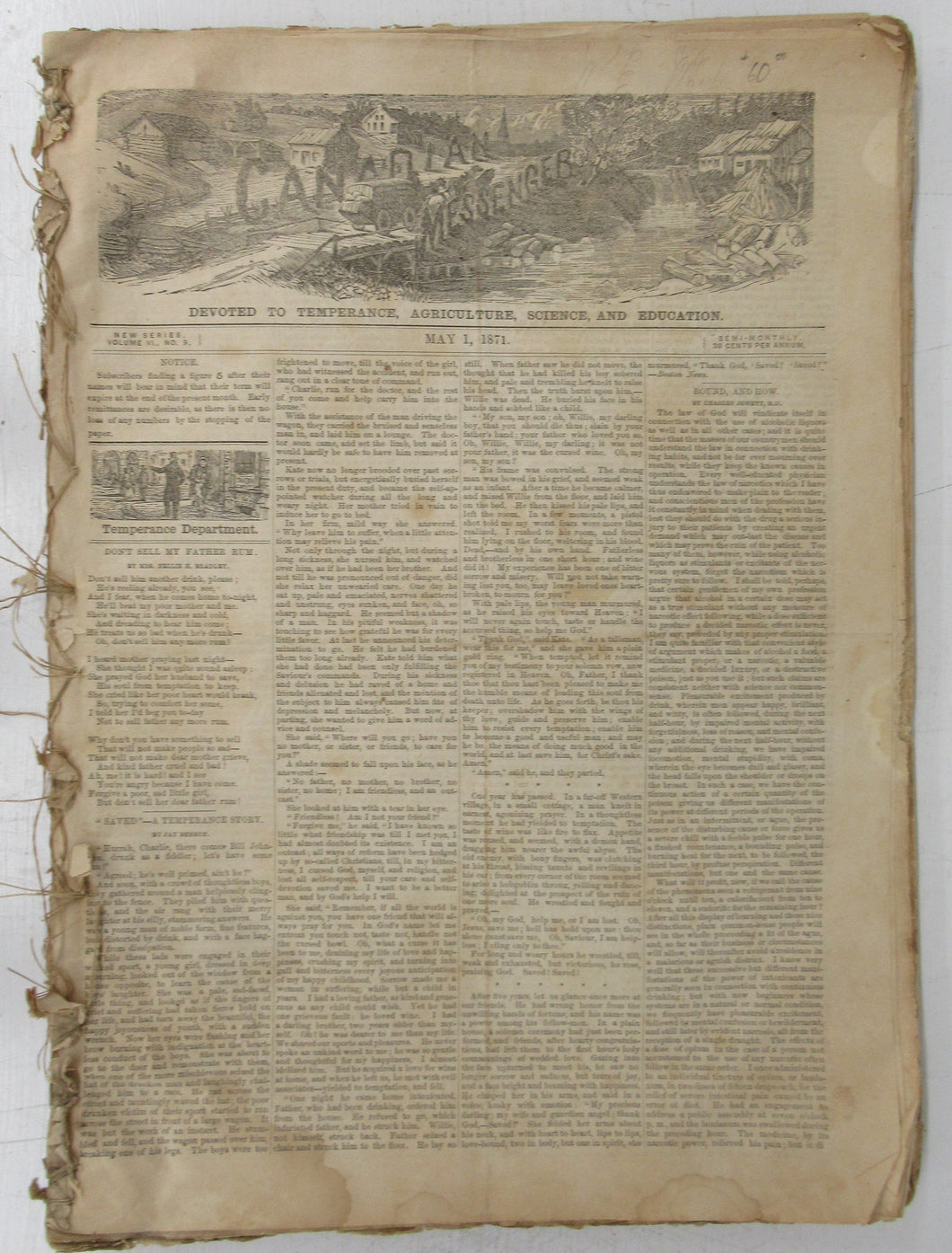 Canadian Messenger, May 1, 1871 - Jan. 2, 1872