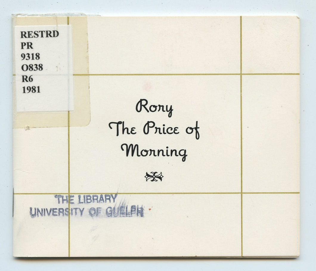 Rory: The  Price of Morning